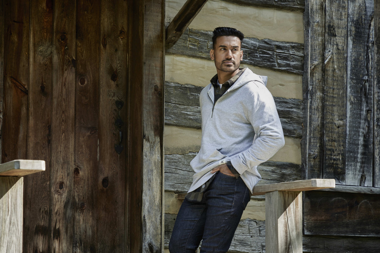 Roots73 CANMORE Eco Quarter Zip Hoody - Unisex