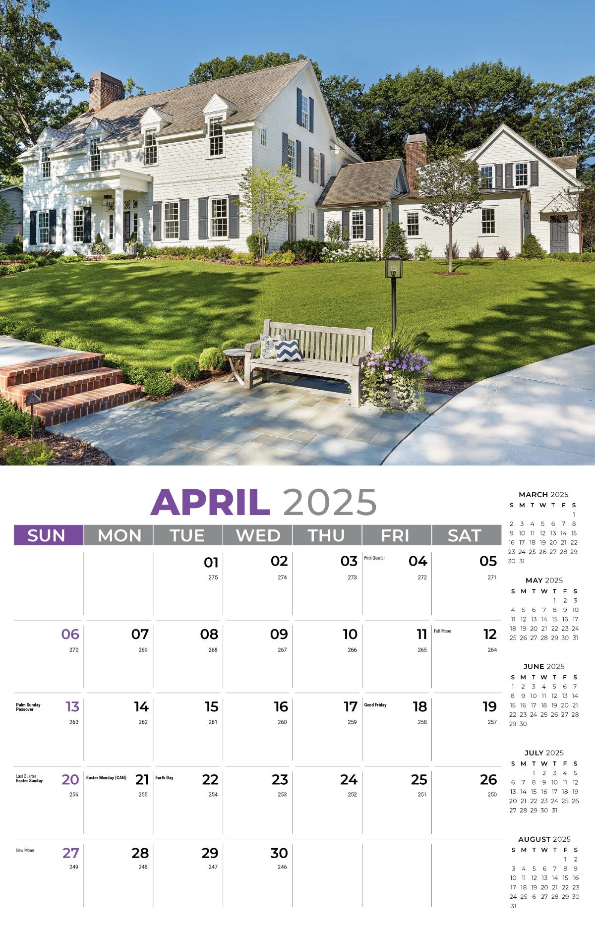 Galleria Wall Calendar 2025 Homes