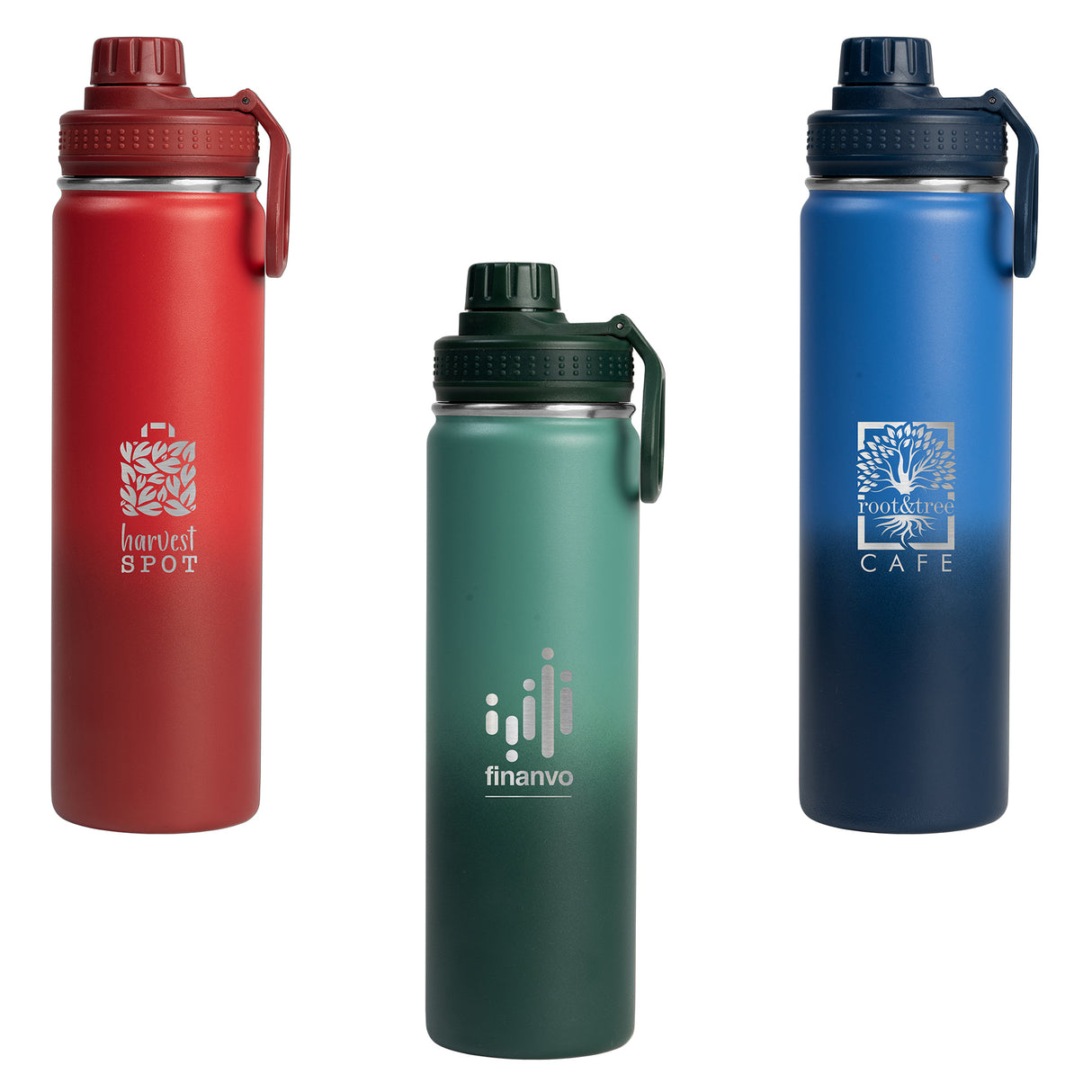 Alaska Ombre - 25 oz. Stainless Steel Double Wall Water Bottle - Laser