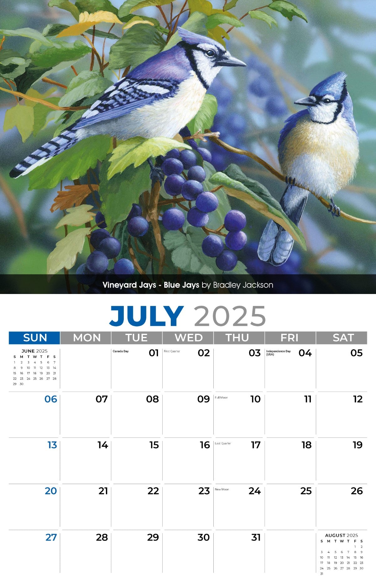 Galleria Wall Calendar 2025 Garden Birds