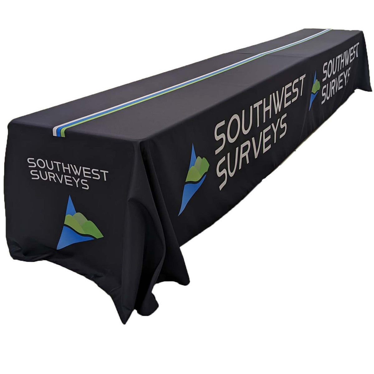 24 Hr Express Ship - Sublimated Table Cloth for 16' table (or 2 x 8' tables combined), Closed back