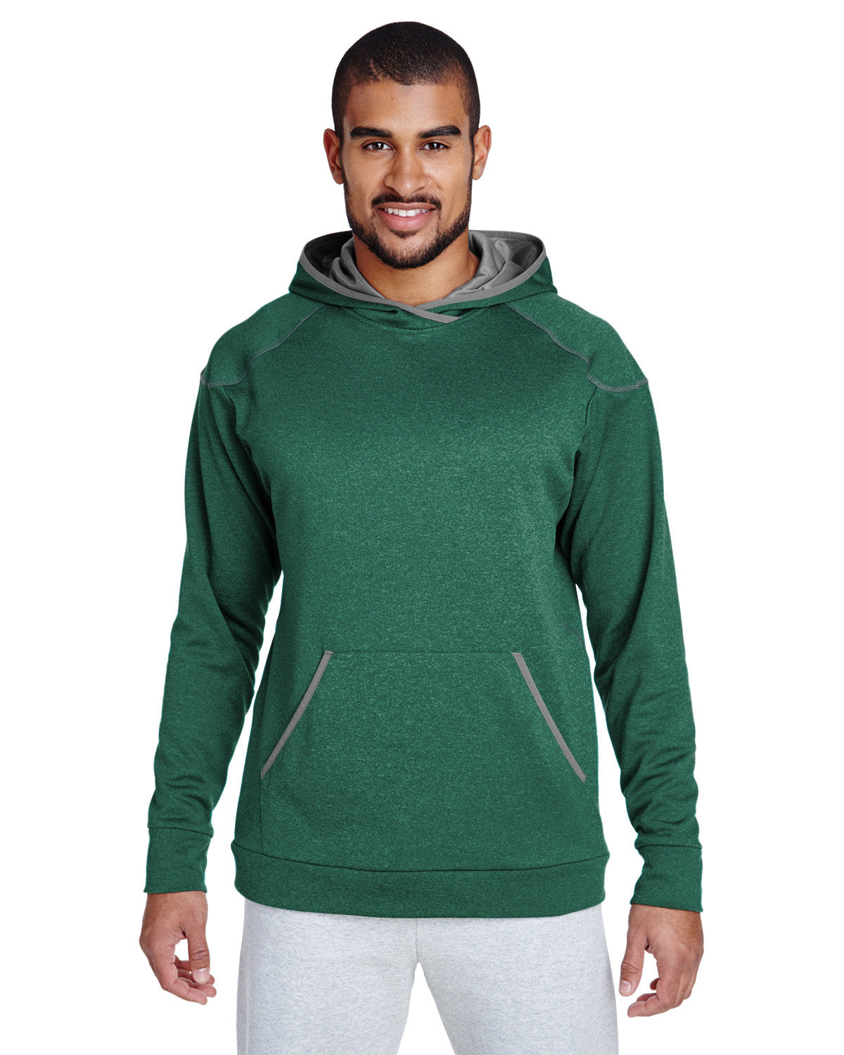 Team 365 Adult Excel Mélange Performance Fleece Hoodie
