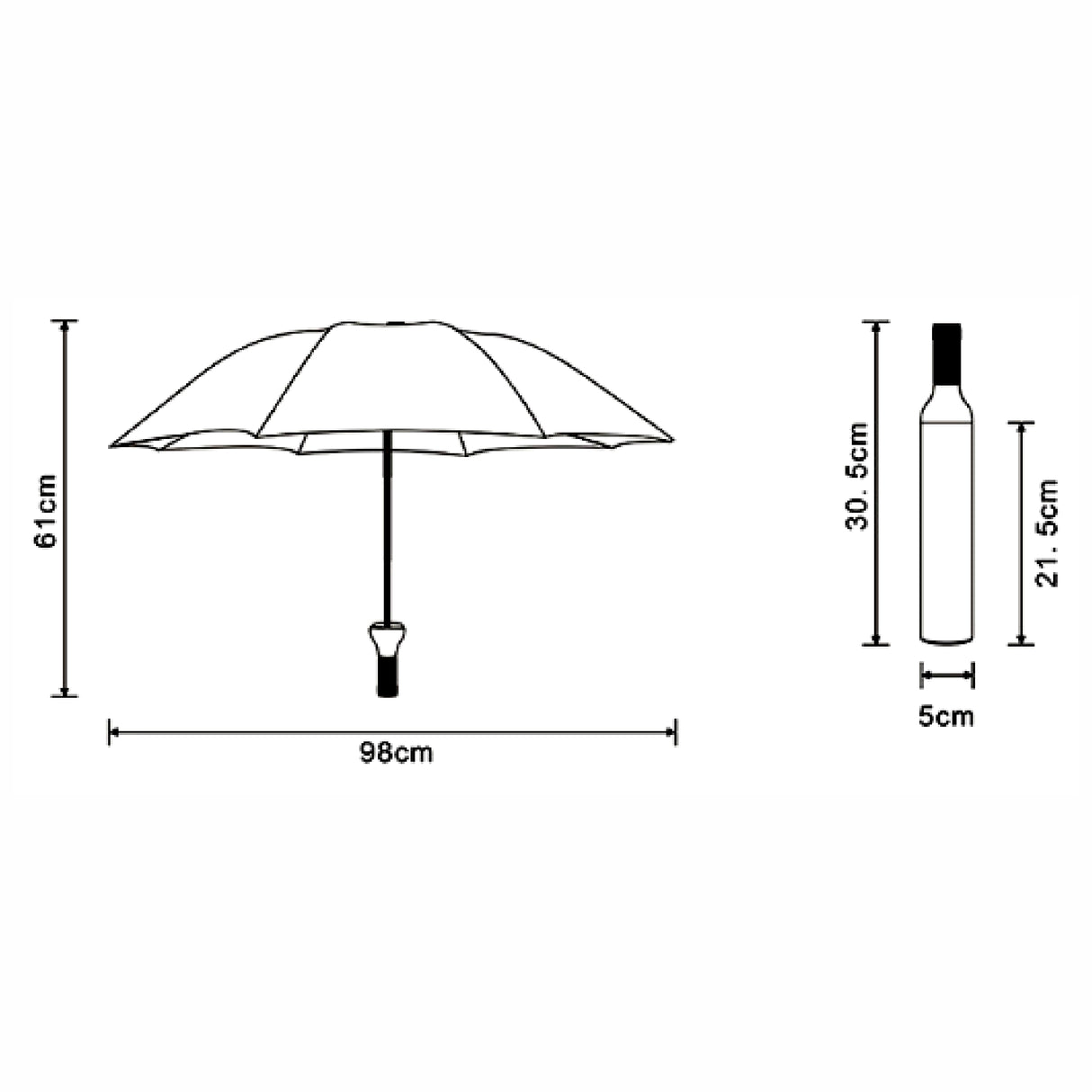 Wine Bottle Umbrella