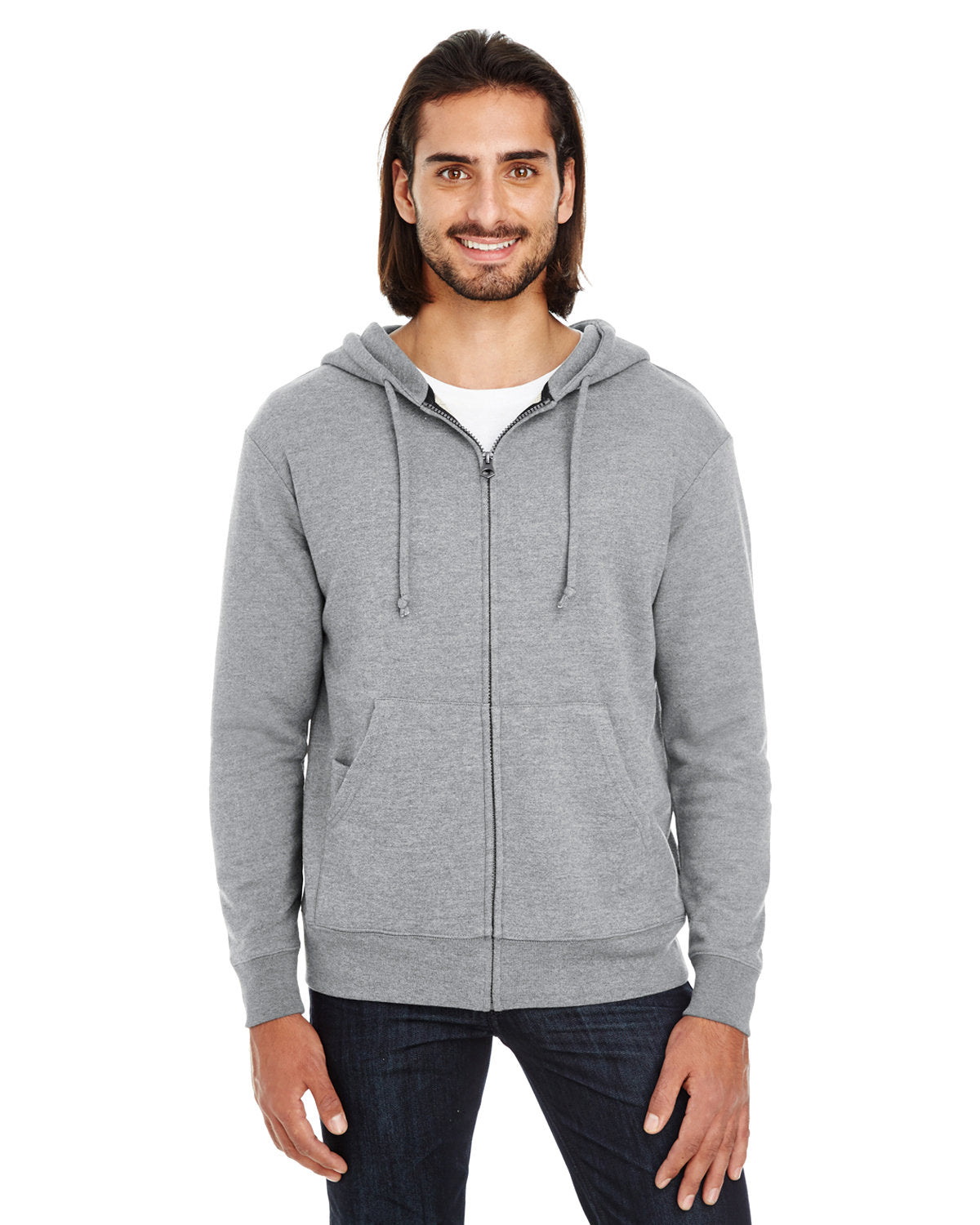 THREADFAST Unisex Triblend French Terry Full-Zip