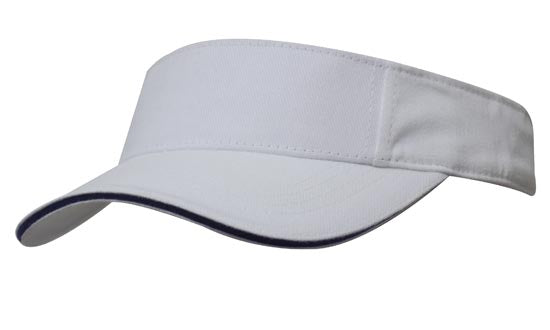 Brushed Heavy Cotton Peak Visor