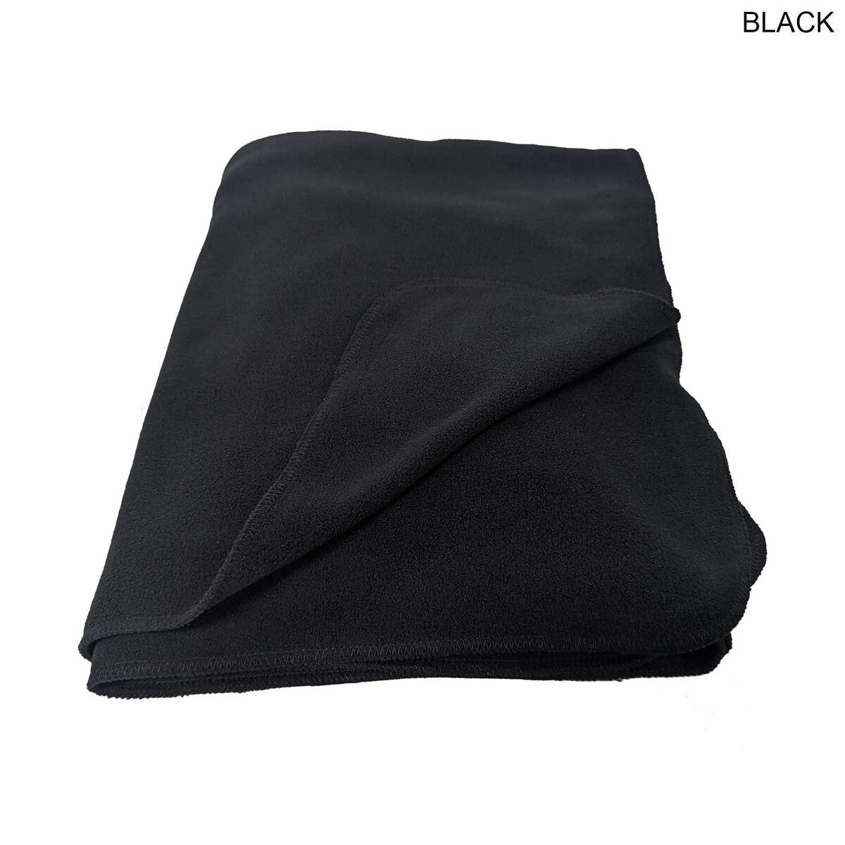 Black Blanket, Size 50"x60", Ultra Soft and Smooth Microfleece Fabric, Blank Only
