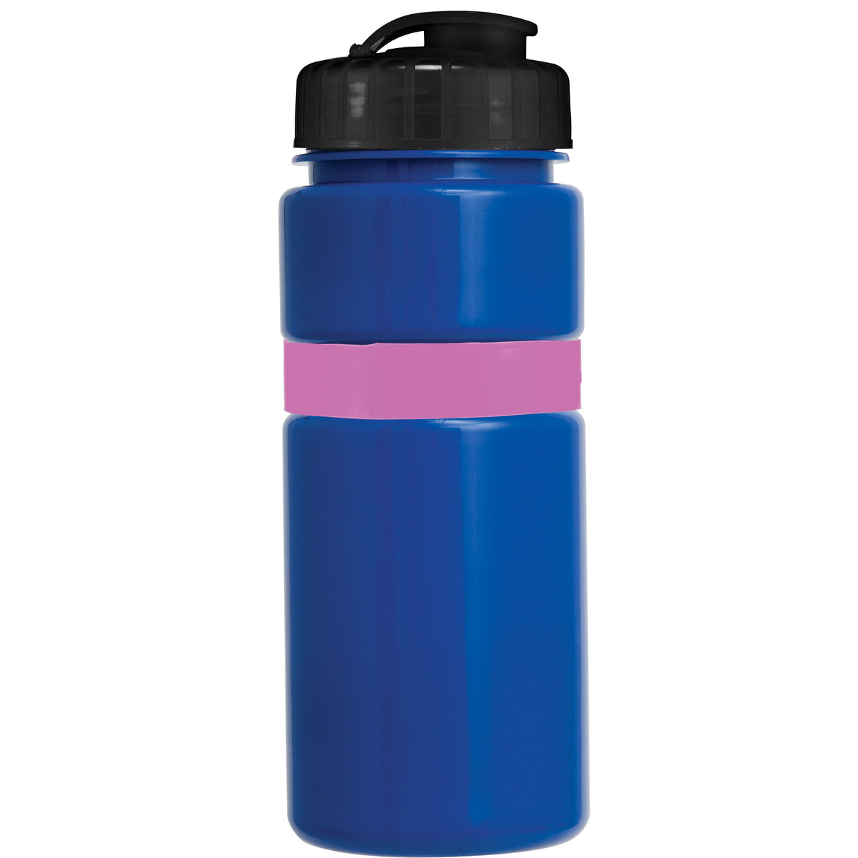 20 Oz. Sportster Bottle with Silicone Gripper Band w/ Push Pull Lid