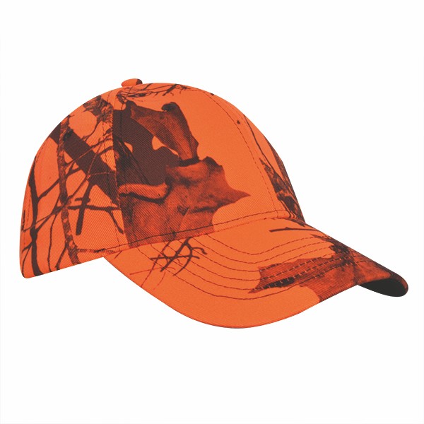 Mossy Oak® Fluorescent Blaze® Orange Camo Cap