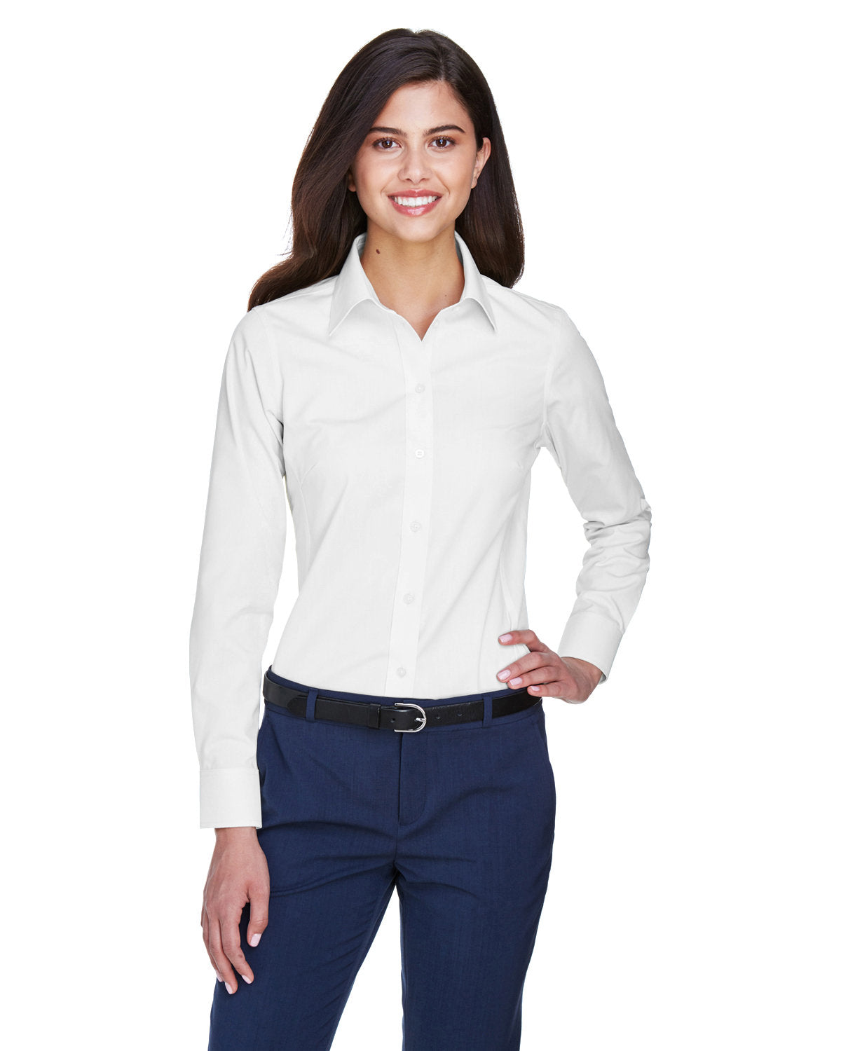 DEVON AND JONES Ladies' Crown Collection® Solid Oxford Woven Shirt