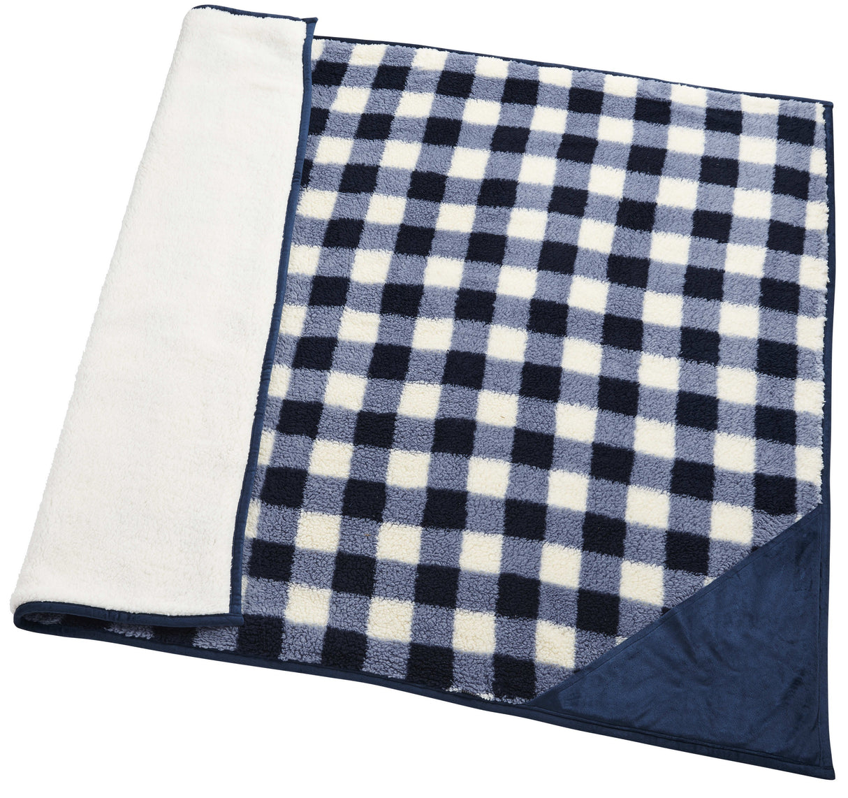Field & Co.® Double Sided Plaid Sherpa Blanket