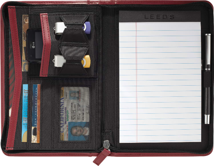 Pedova™ Jr. Zippered Padfolio w FSC® Mix Paper