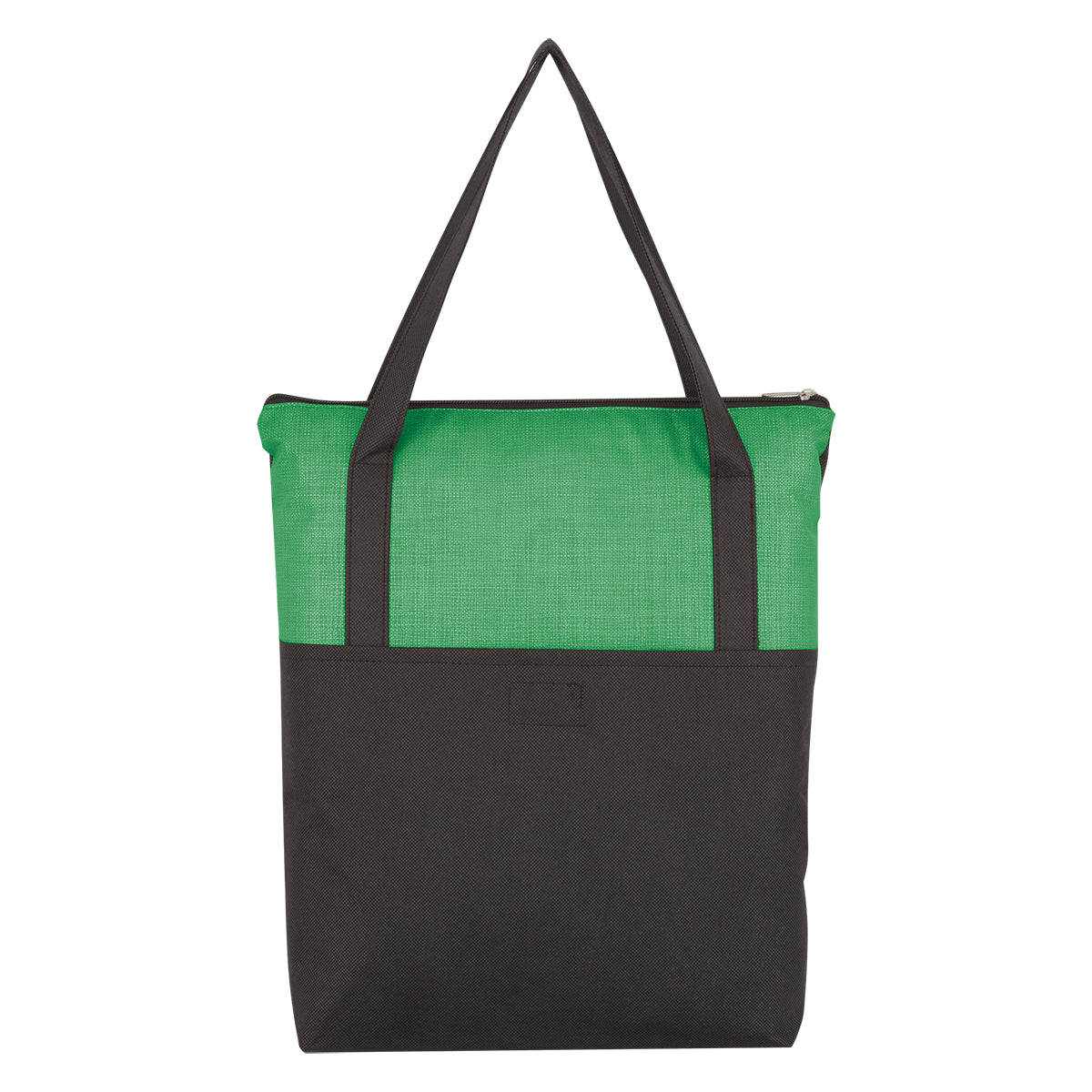 Crosshatch Non-woven Zippered Tote Bag
