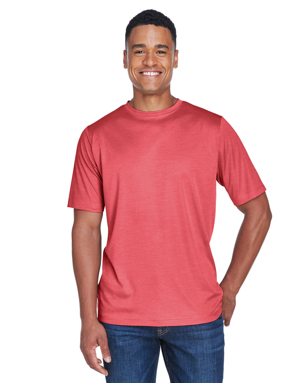 000248 Team 365 Men's Sonic Heather Performance T-Shirt