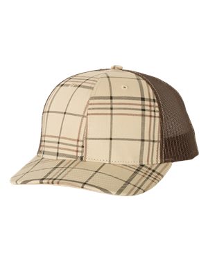 000458 Richardson® Patterned Snapback Trucker Cap