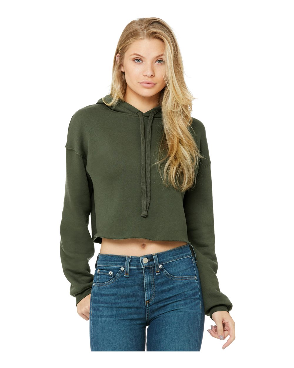 Bella+Canvas Women's Cropped Fleece Hoodie