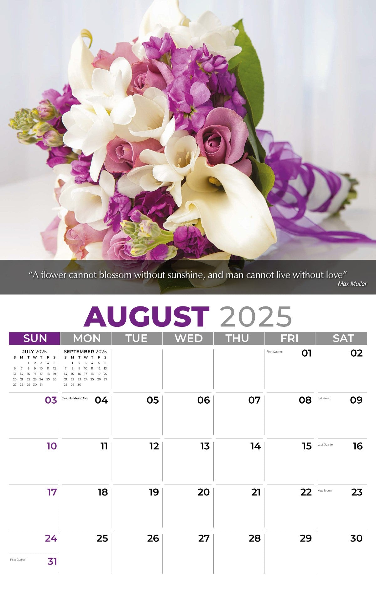 Galleria Wall Calendar 2025 Flowers & Gardens