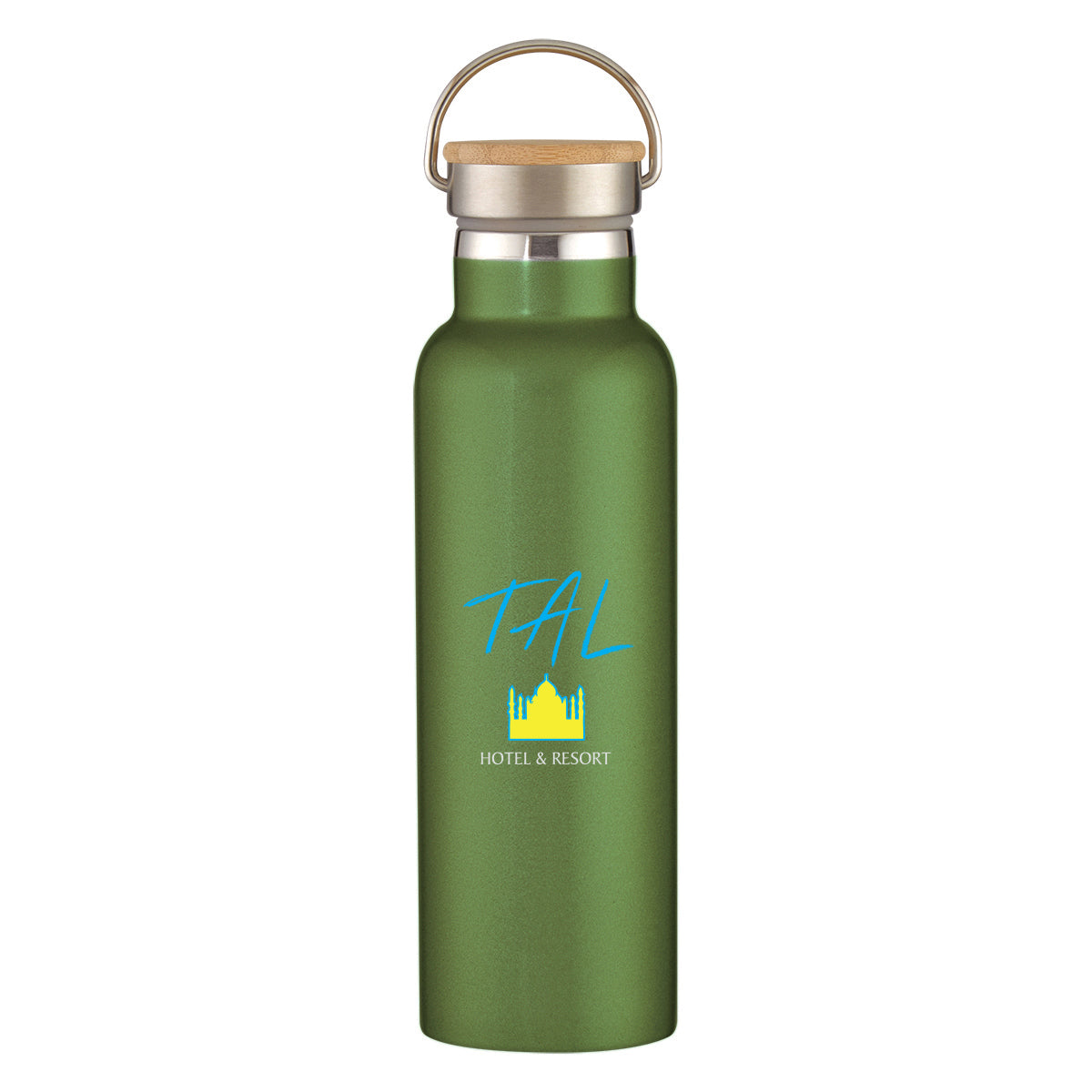 21 Oz. Liberty Stainless Steel Bottle With Wood Lid