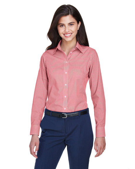 DEVON AND JONES Ladies' Ladies' Crown Collection® Gingham Check Woven Shirt