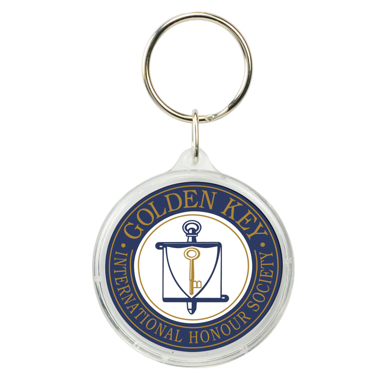 Round Crystal Key Tag