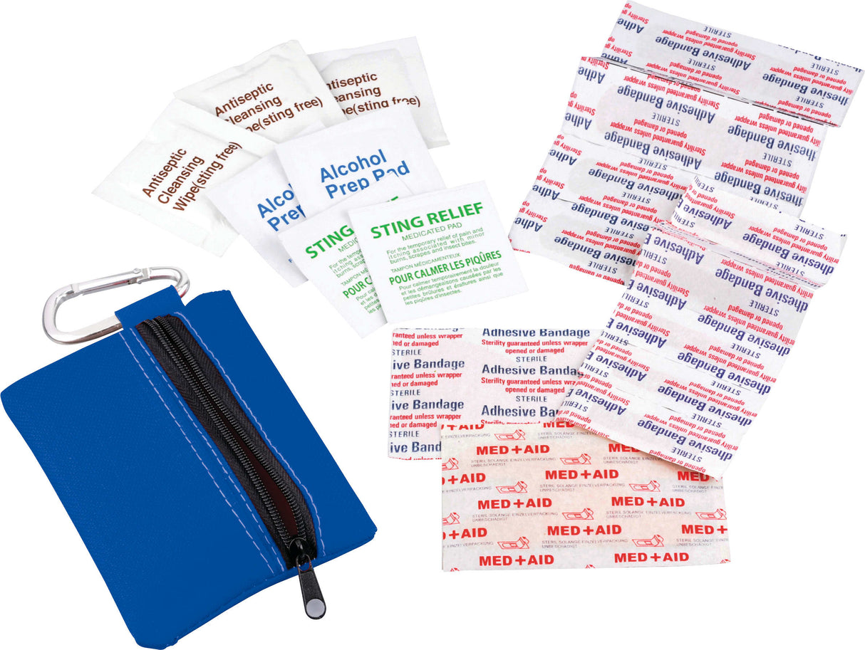 Zippered 20-Piece First Aid Pouch