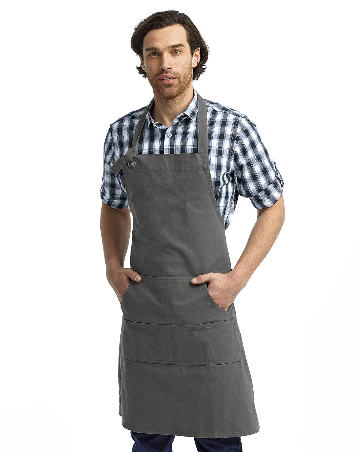 000049 ARTISAN COLLECTION BY REPRIME Unisex "Calibre" Heavy Cotton Canvas Pocket Apron