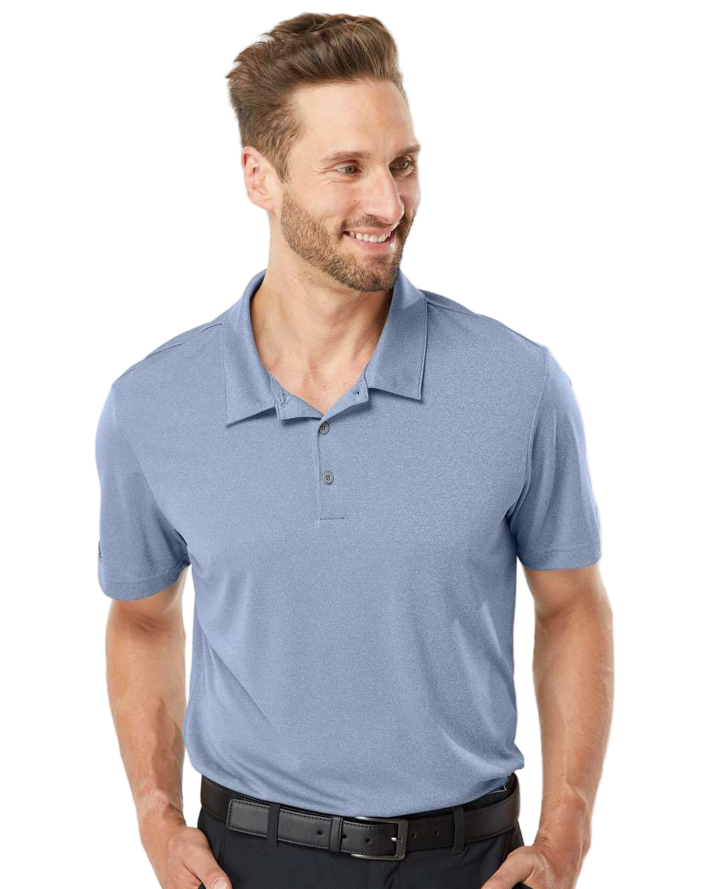 Adidas Heathered Sport Polo Shirt