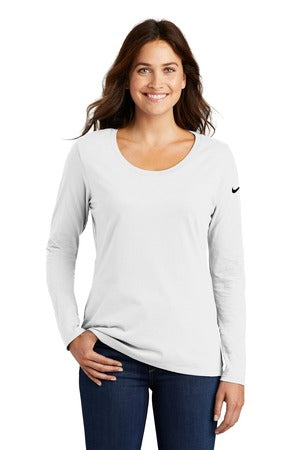 Nike Ladies' Core Cotton Long Sleeve Scoop Neck Tee