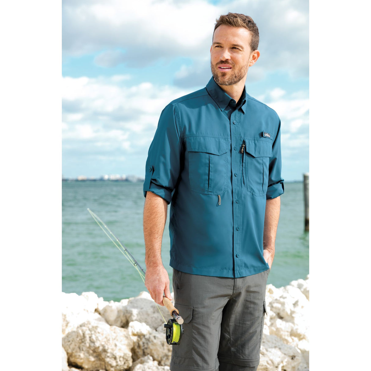 Eddie Bauer® Long Sleeve Performance Fishing Shirt