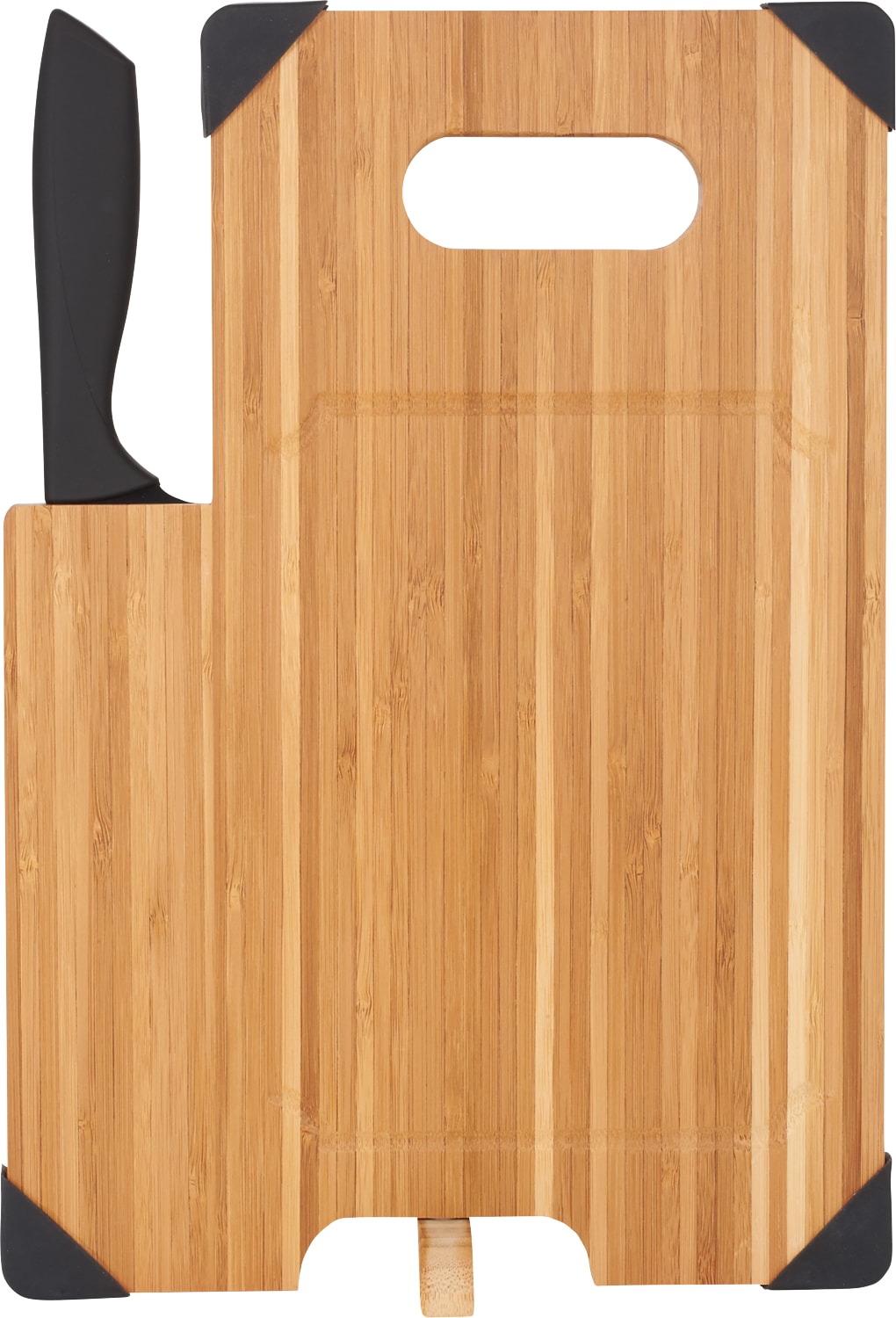Bamboo Cutting Board with Knife