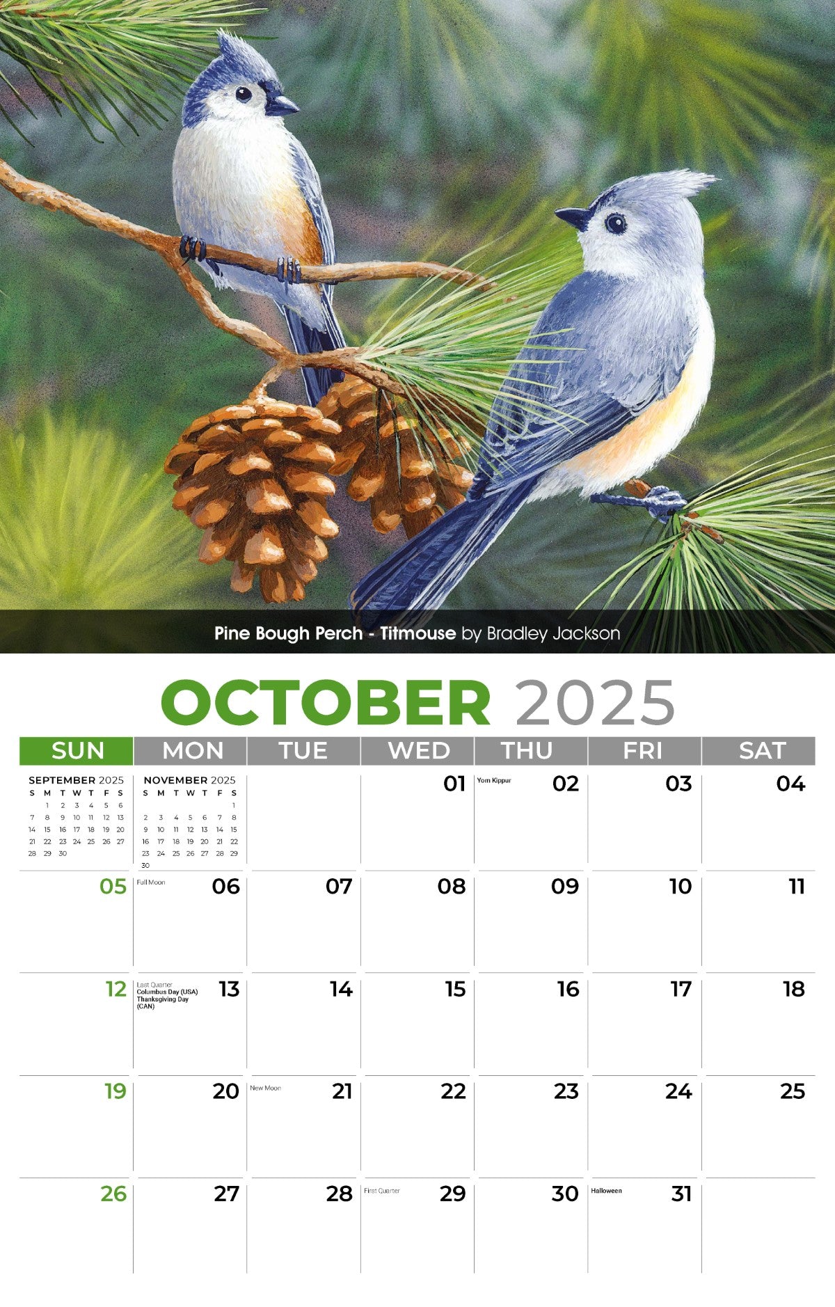 Galleria Wall Calendar 2025 Garden Birds