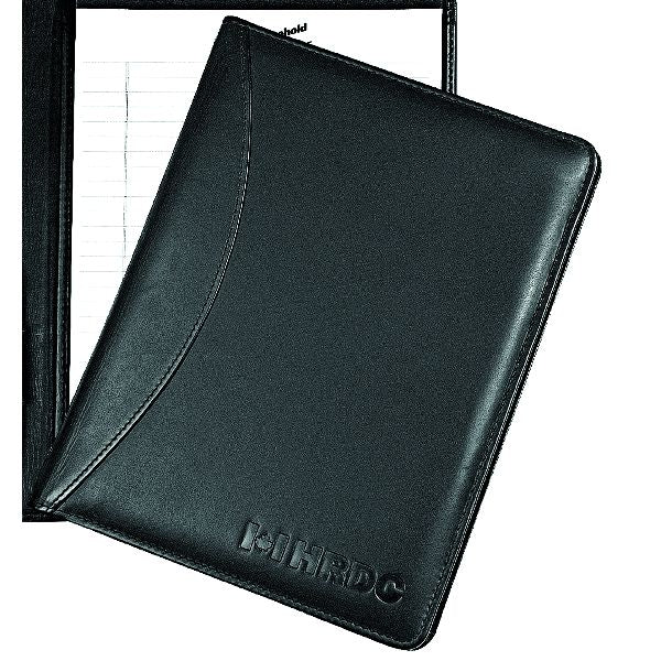 Smooth Leather Writing Folio black