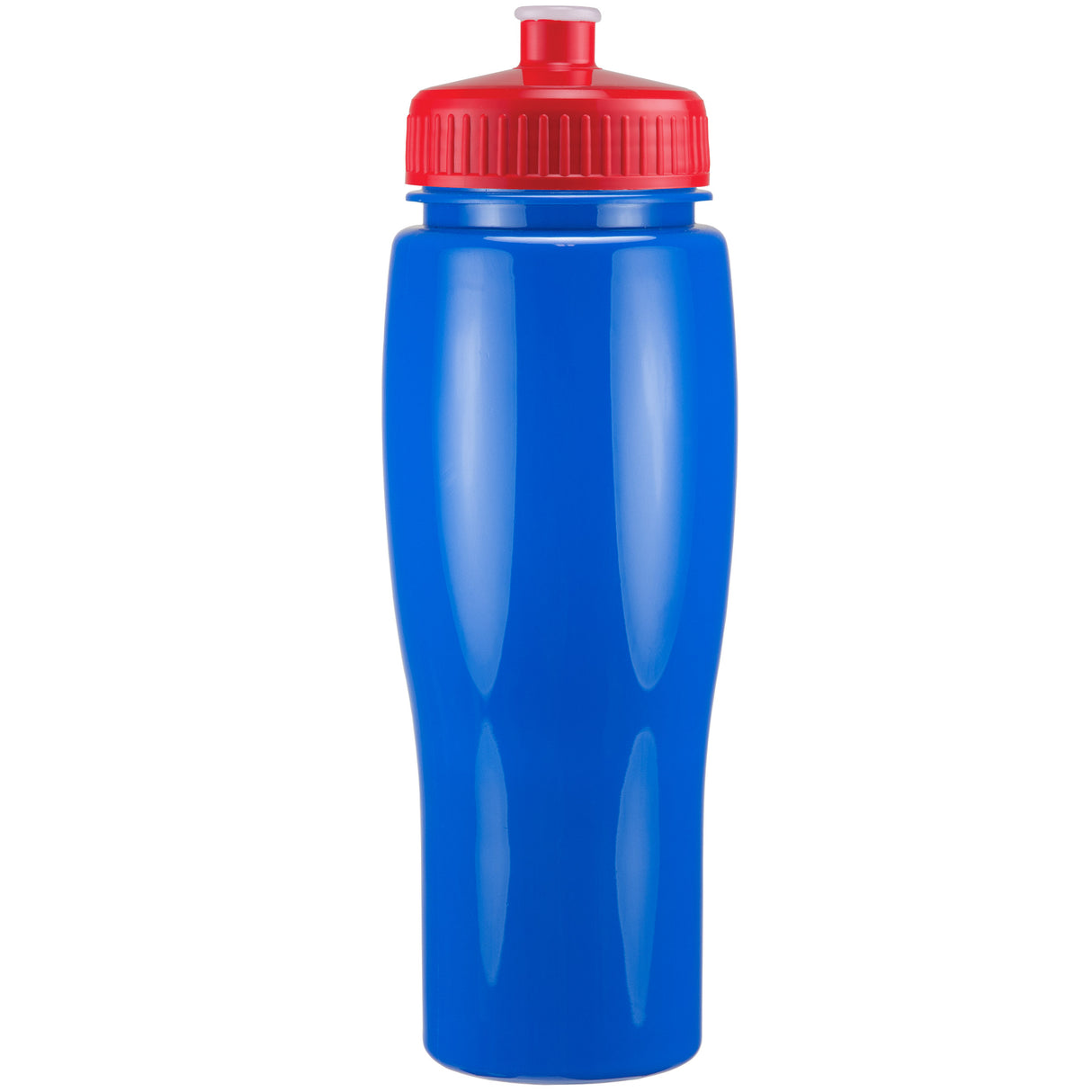 24 Oz. Contour Bottle w/ Push Pull Lid - Solid Colors