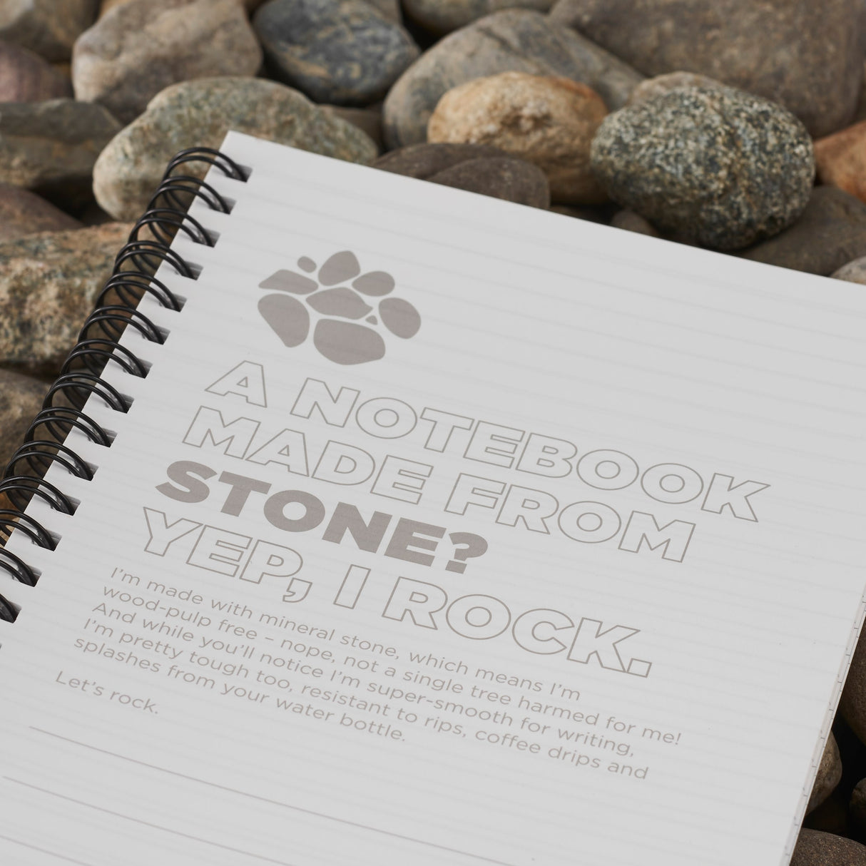 5" x 7" Mineral Stone Field Spiral Notebook