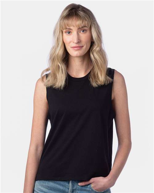 Alternative Women's Cotton Jersey Go-To Crop Muscle Tank Top