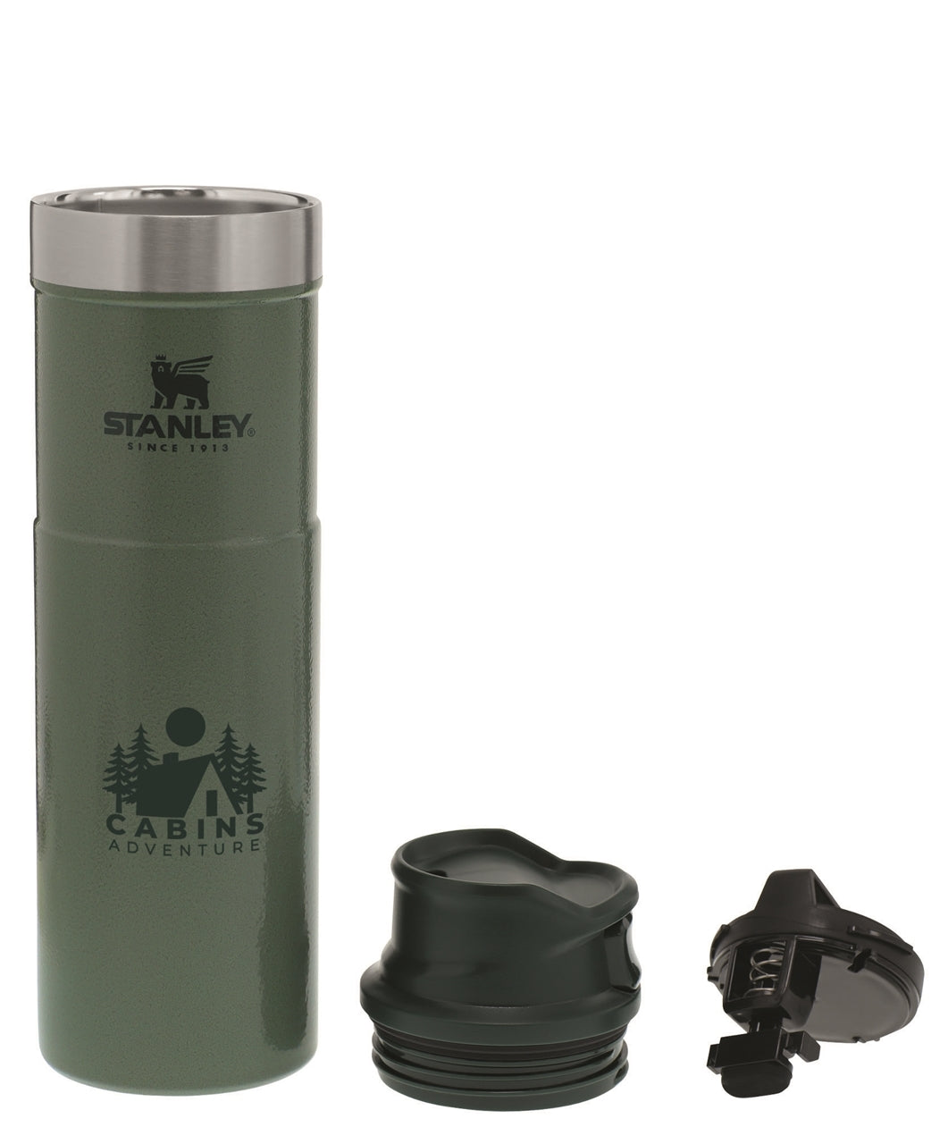 Stanley® Classic Trigger-Action travel mug 20 oz hammertone green - Etched
