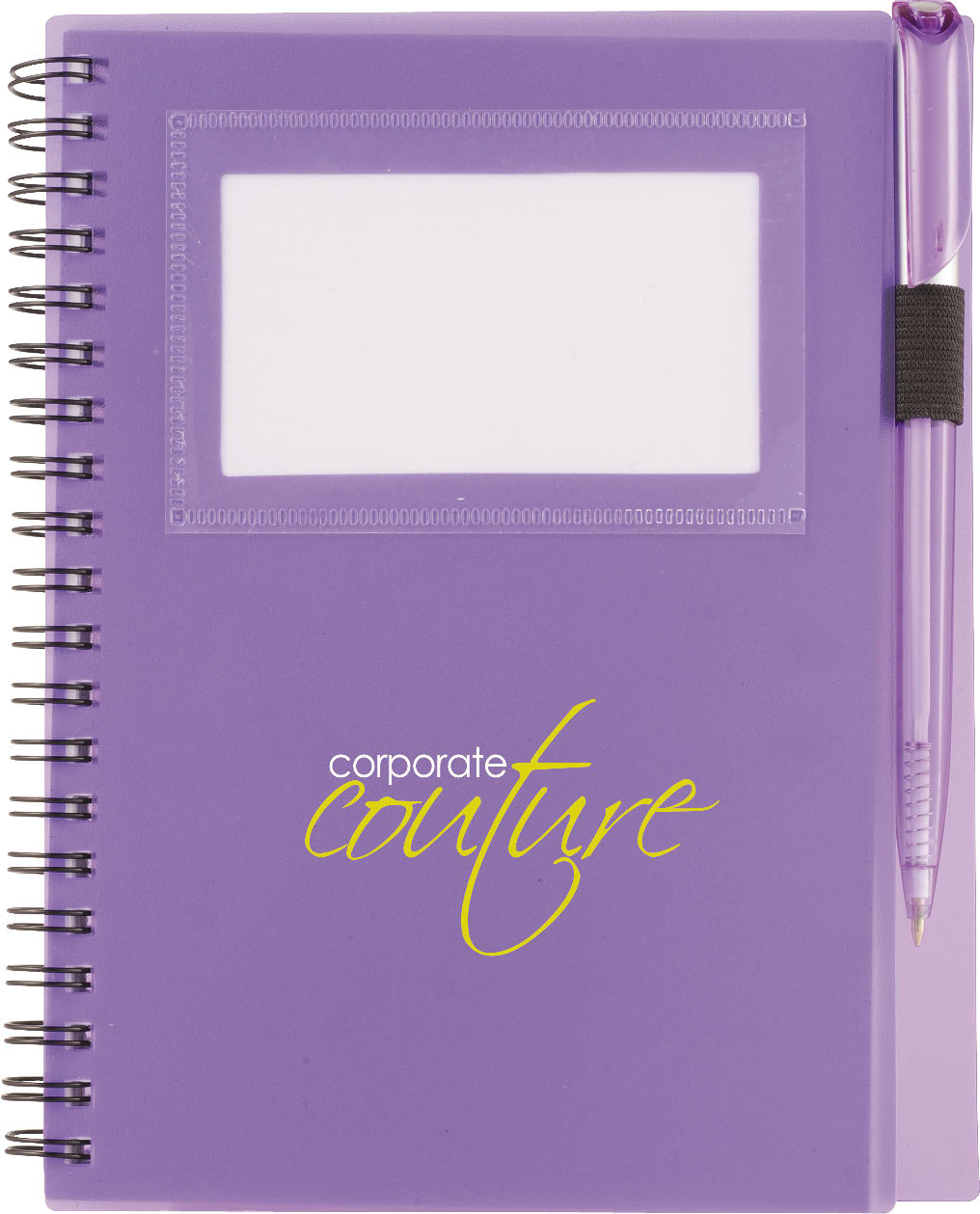 5.5" x 7" FSC Mix Star Spiral Notebook with Pen