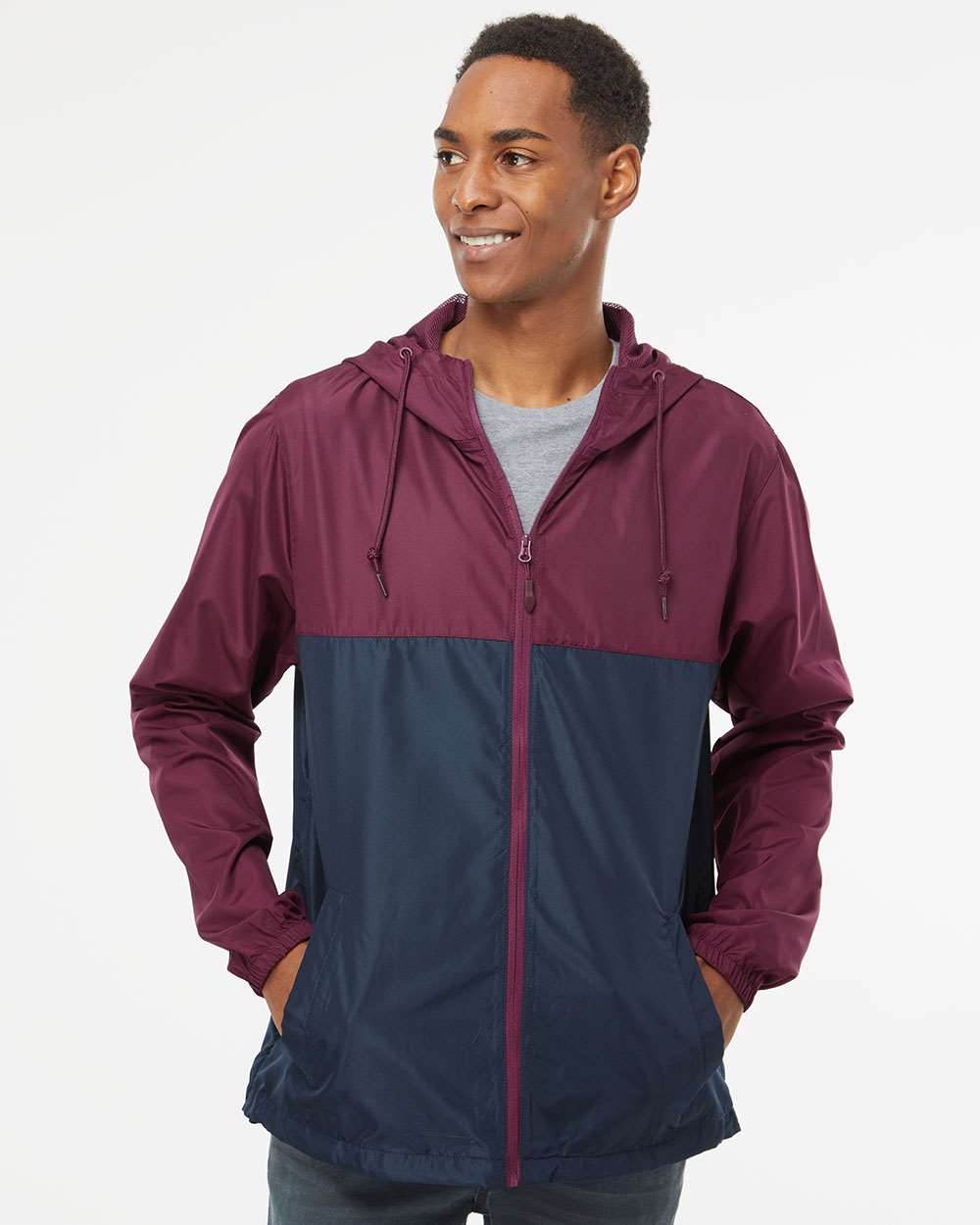 Independent Trading Co. Unisex Lightweight Windbreaker Full-Zip Jacket