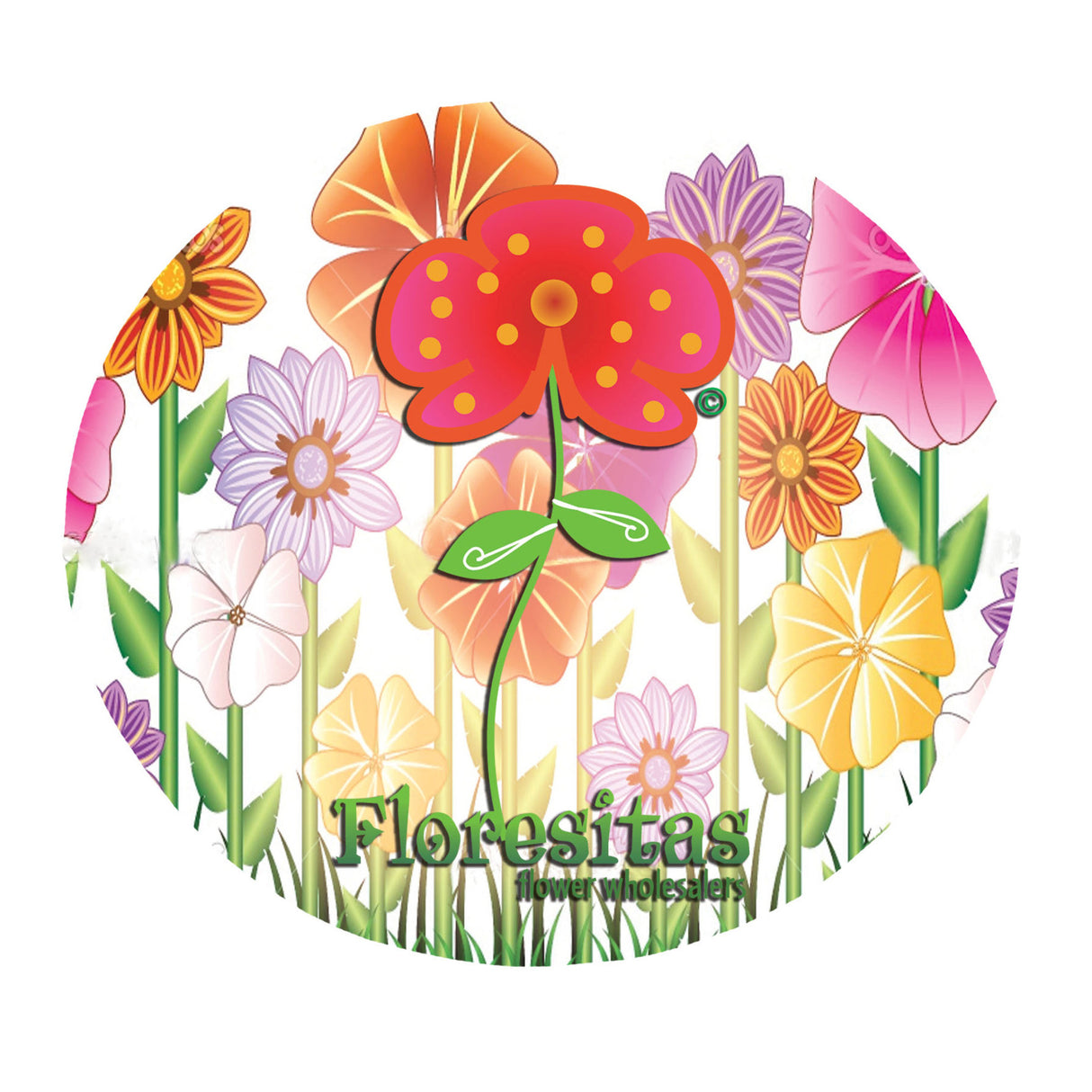 Round Coaster w/ Black Neoprene Backing