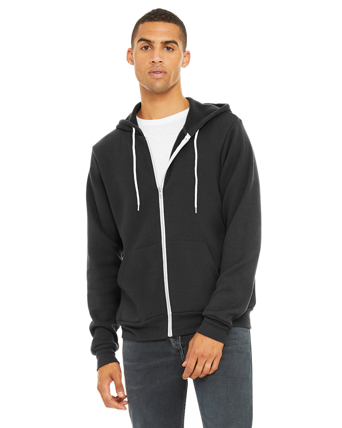 BELLA+CANVAS Unisex Sponge Fleece Full-Zip Hooded Sweatshirt