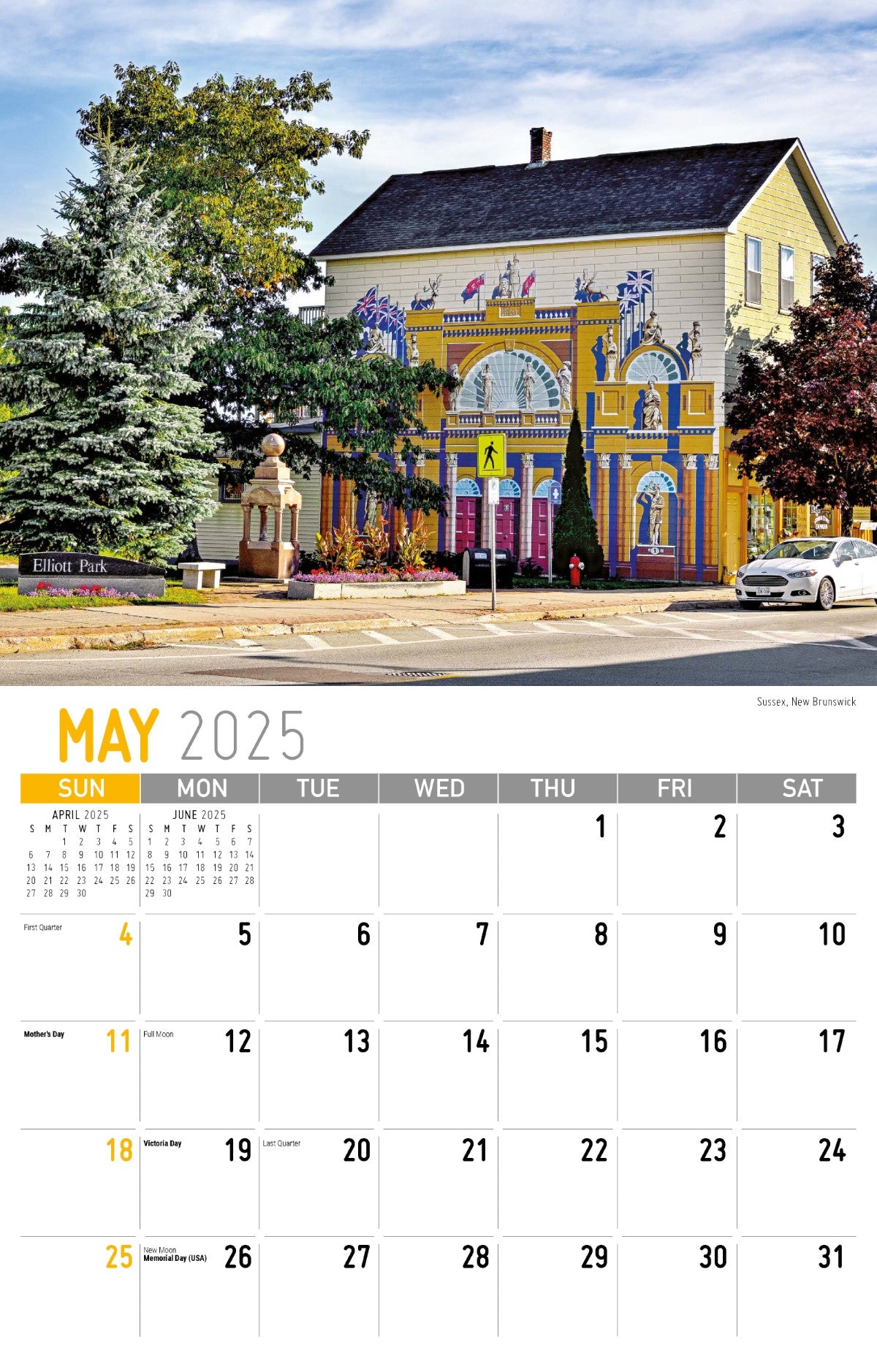 Galleria Wall Calendar 2025 Scenes of Atlantic Canada