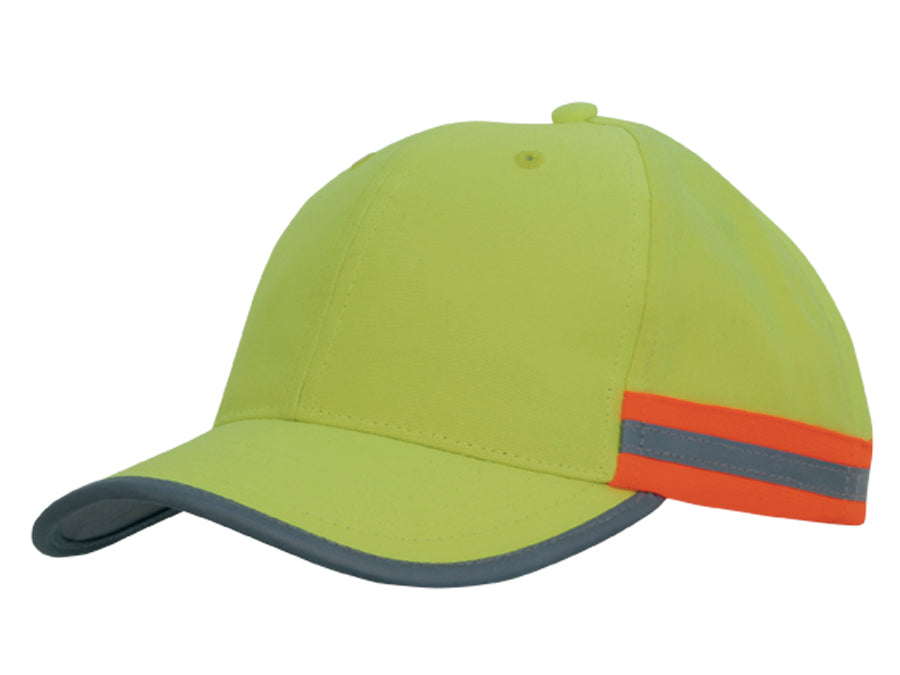 Hi Vis Cap w/Reflective Tape
