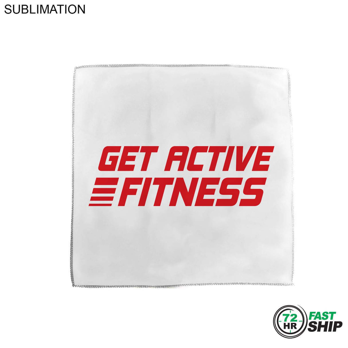 72 Hr Fast Ship - Microfiber Moisture Wicking, Cooling, Sweat, Suede Towel, 15x15, Sublimated