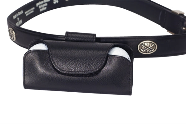 Golf ball or Glasses Holder top grain smooth leather