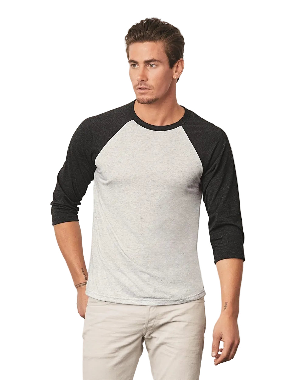 Bella+Canvas Unisex Three-Quarter Sleeve Baseball Tee