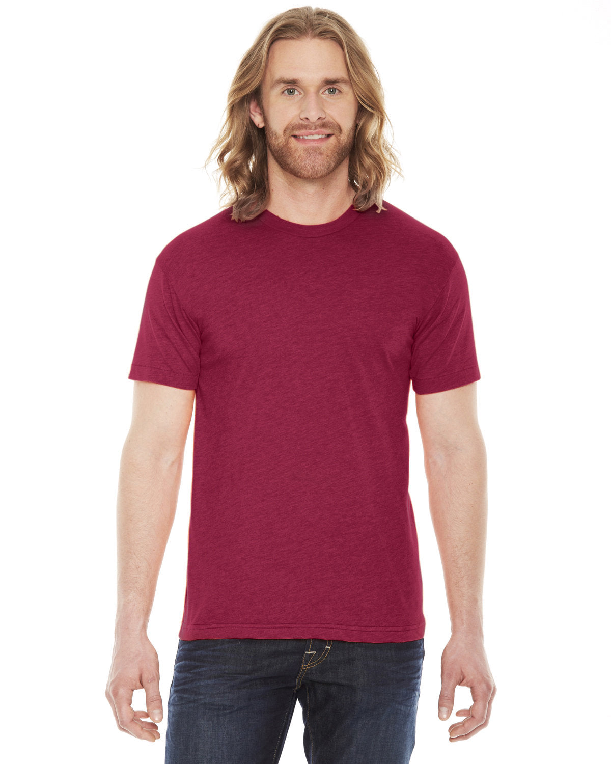 American Apparel Unisex Poly-Cotton Short-Sleeve Crewneck