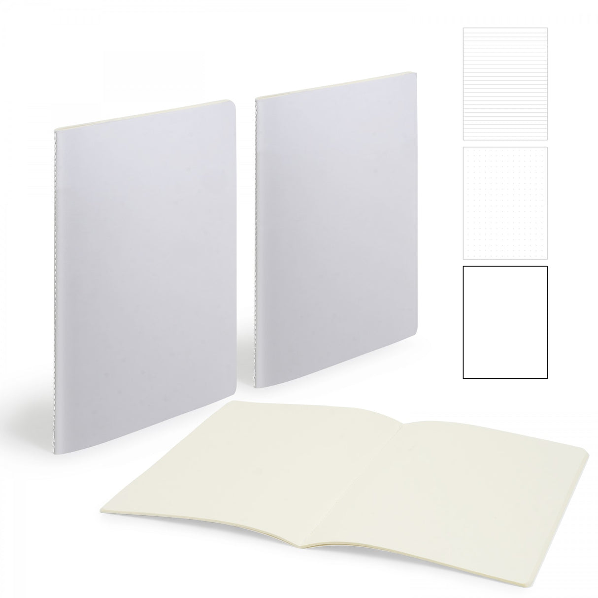 Medio Centre Sewn Notebook 5" X 7" With 56 Pages