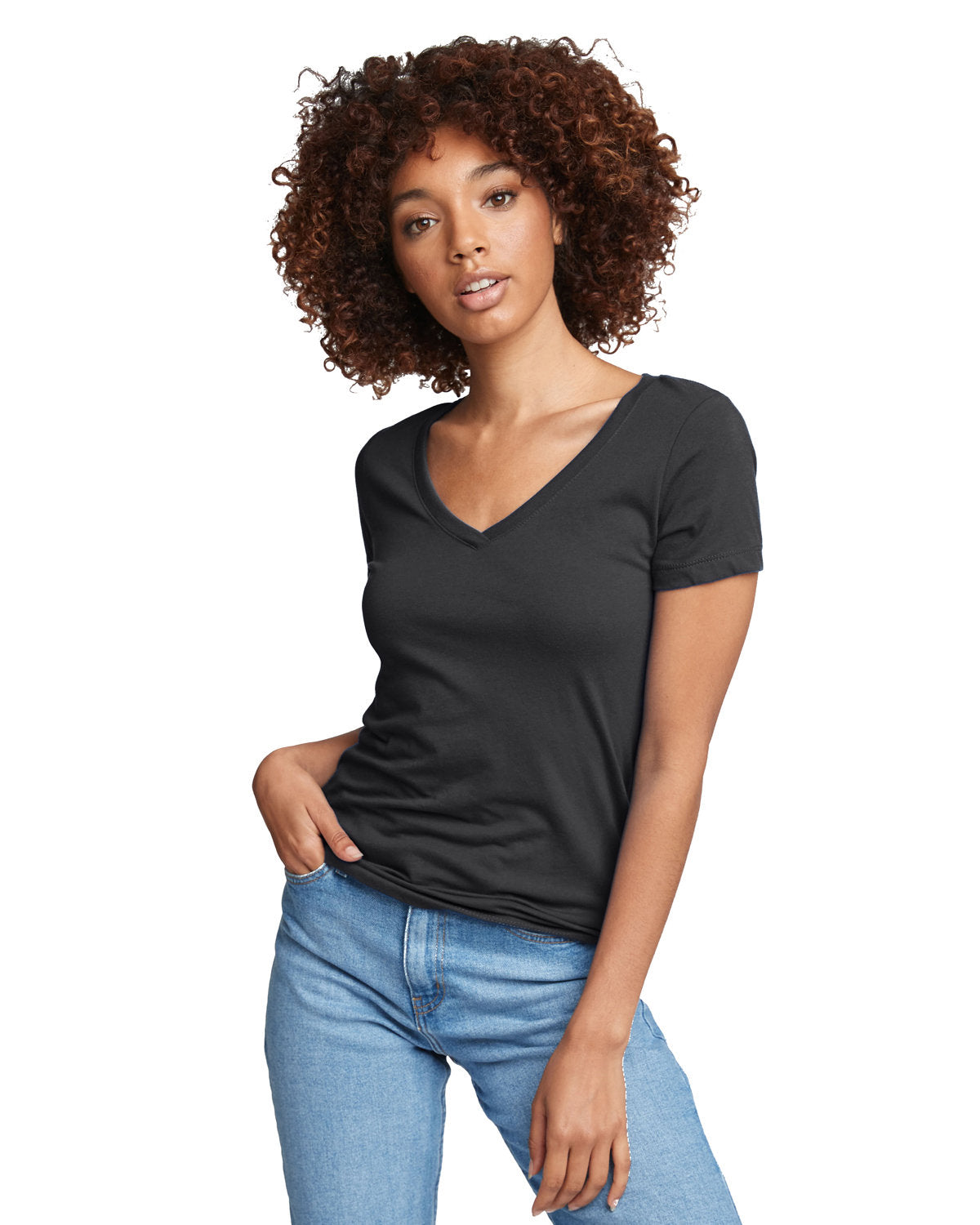 000041 NEXT LEVEL APPAREL Ladies' Ideal V