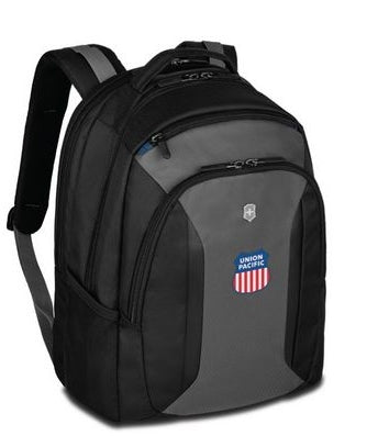 Journey Flyer 16" Black & Grey Laptop Backpack (13.4"x17.3"x9.4")