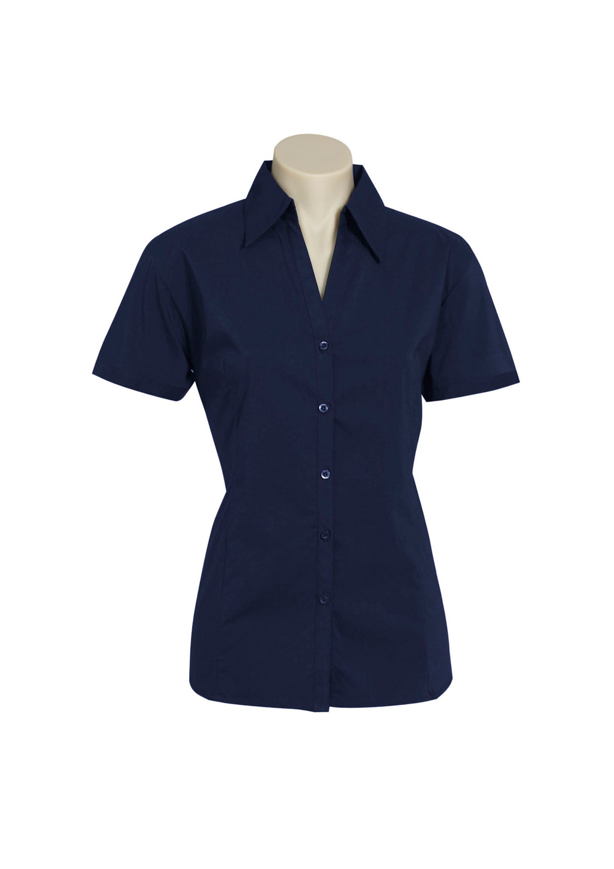 Metro Cotton-Rich Ladies' Short Sleeve Stretch Shirt