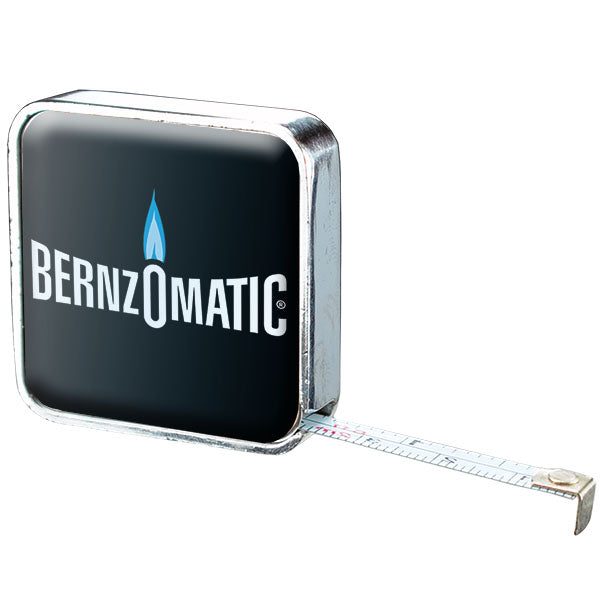 Chrome Metal Case Tape Measure w/Two-Sided Full Color Process Domed Imprint